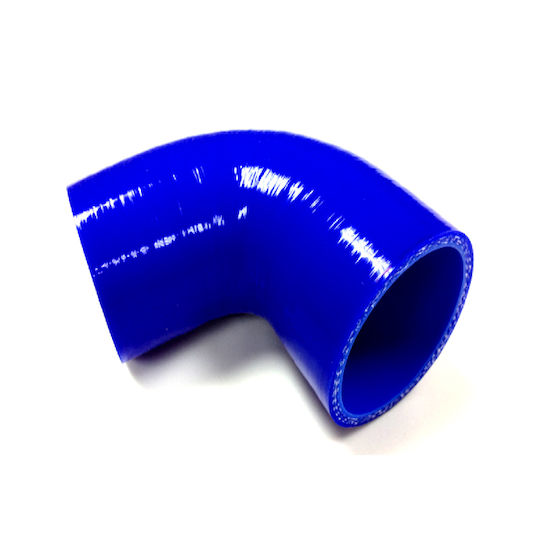 Car Silicone Hose Air Intake Angled Universal Blue
