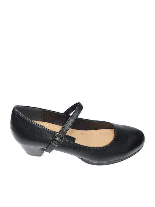 Damen Schwarzer Mary Jane Absatz Code 399 Absatzhöhe 4,5 cm