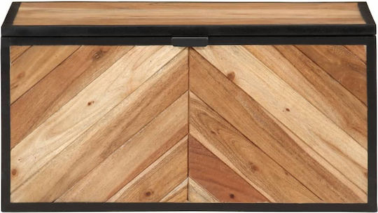 vidaXL Διακοσμητικό Μπαούλο Ξύλινο Καφέ 60x30x30εκ.