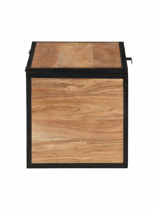 vidaXL Wooden Decorative Trunk Brown 60x30x30cm