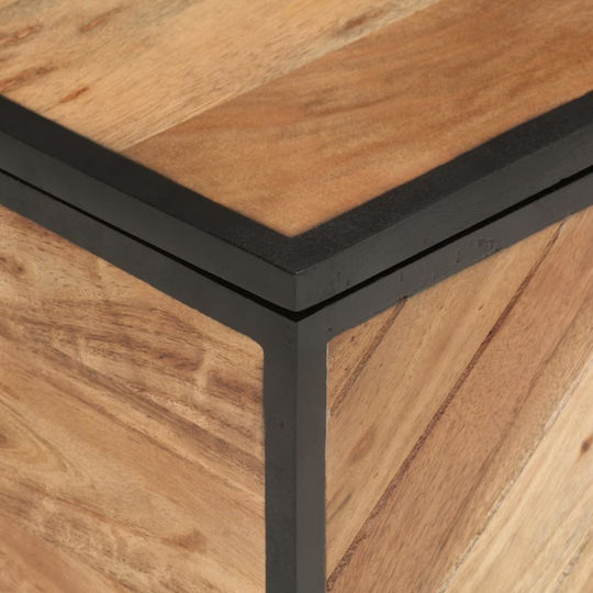 vidaXL Διακοσμητικό Μπαούλο Ξύλινο Καφέ 60x30x30εκ.