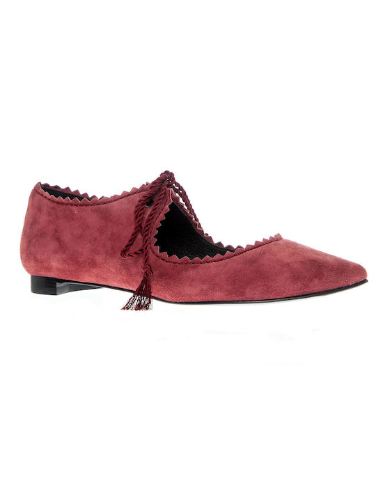 Balerini Ilia Bordeaux Suede - Bordeaux