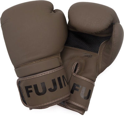 Fujimae Radical 3 Qs Leather Boxing Gloves - brown