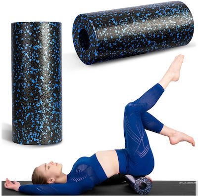 Massage Roller-Fitness Roller 33x14cm Ns-954 Black and Blue