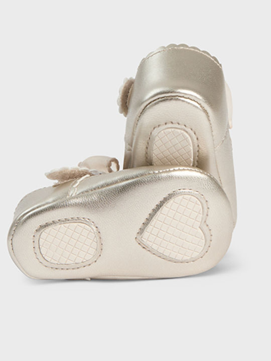 Mayoral Ballerina Shoes with Bow Champagne 24-09742-054 9742 Girl