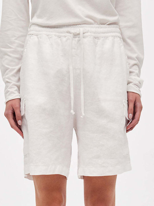 Dirty Laundry Women's Bermuda Shorts Cargo White
