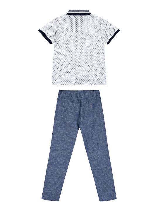 Set for Boy with polo shirt and trousers - Blue 12-224100-0-5