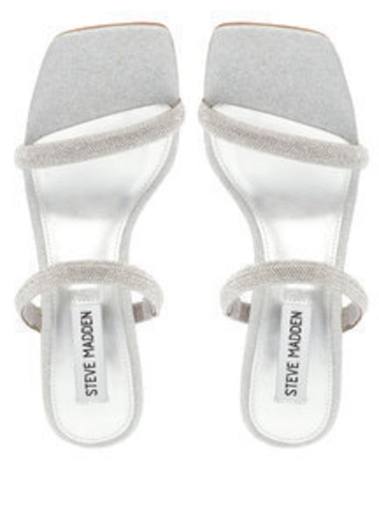 Παντόφλες Steve Madden Emporium-r Sandal Sm11002984-04001-751 Silver Παντόφλες Steve Madden