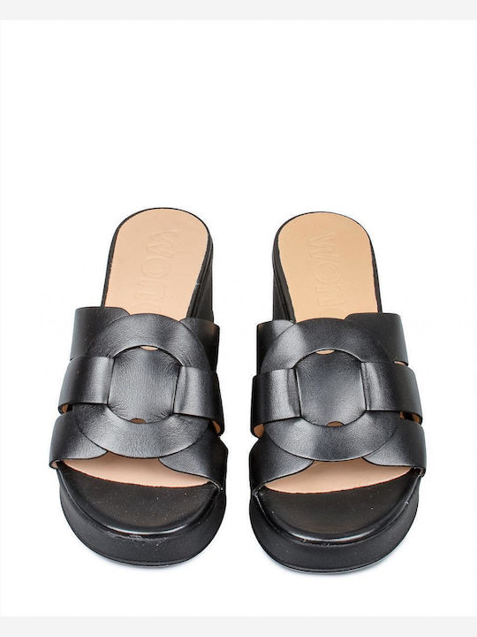 Γυναικεία Μules Wonders D-8840-p Iseo V Negro Black