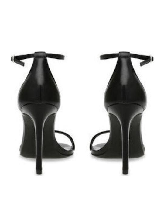 Σανδάλια Steve Madden Tecy Sandal Sm11002956-03001-017 Black Leather Σανδάλια Steve Madden