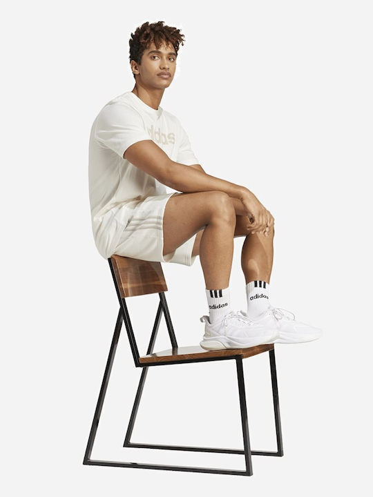 adidas Essentials French Terry 3-Stripes IS1344 Ανδρικό Σορτς Λευκό