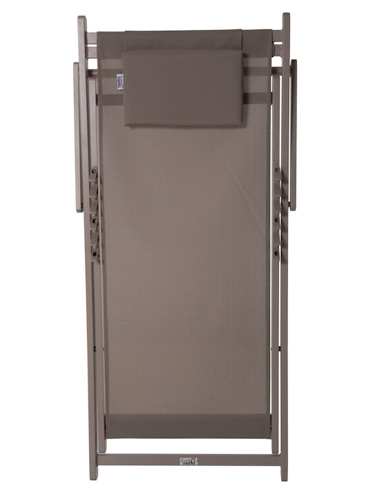 Professional Deckchair Fb95076.03 Aluminum & Textilene Champagne 59.5x102.5x94cm