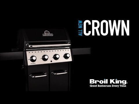 Broil King Crown 410 Ψησταριά Υγραερίου Μαντεμένιας Σχάρας 65x44εκ. με 4 Εστίες 11.4kW