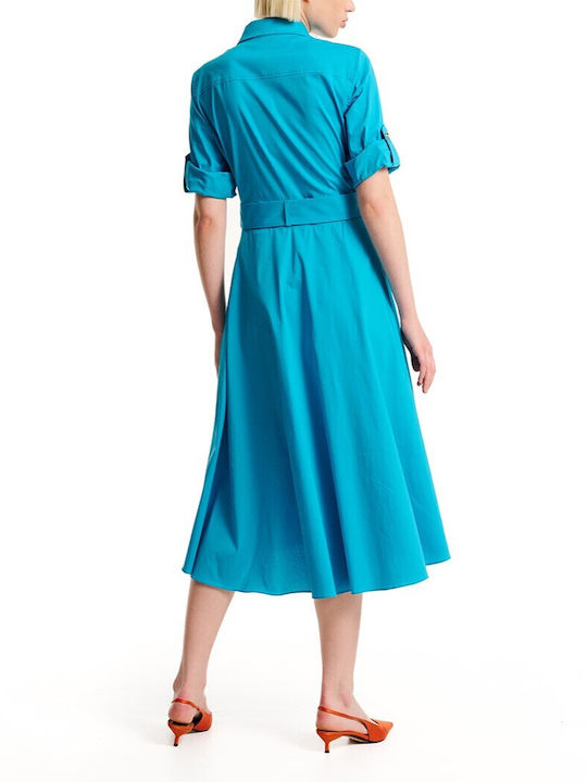 Forel Dress Turquoise