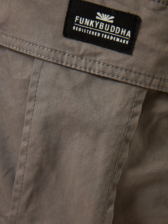 Trousers Cargo Elastic in Regular Fit Gray