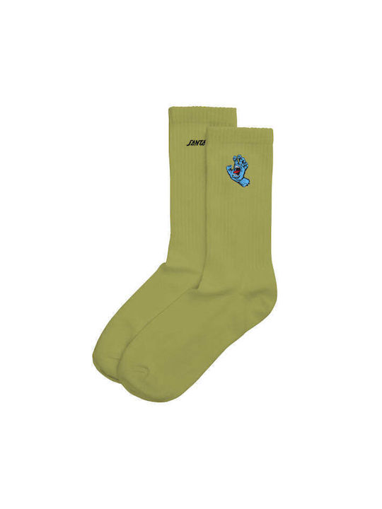 Santa Cruz Socks Screaming Mini Hand - Olive