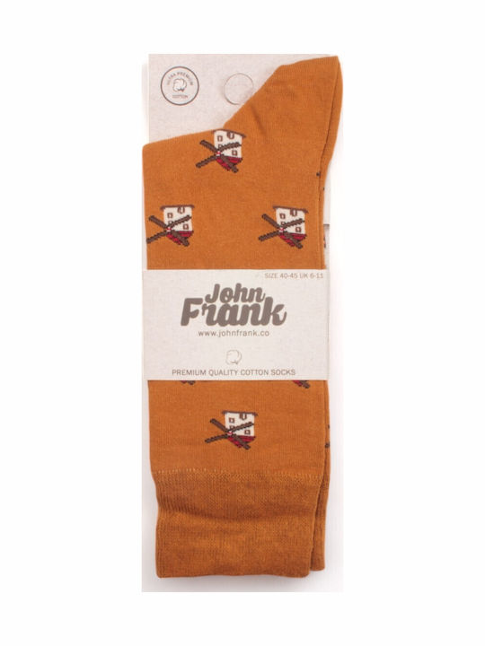 Sock Men's Houses John Frank Jfls19wcool11-yellow Sock Men's Houses John Frank Jfls19wcool11-yellow