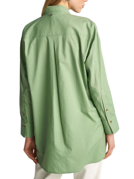 Long Sleeve Shirt Attrattivo Long Sleeve Attrattivo Wide Line 9918407-mint Women's