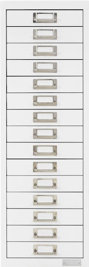 Filing Cabinet With 15 Drawers 28x38x87 Cm White Metallic Design Ml Filing Cabinet With 15 Drawers 28x38x87 Cm White Metallic Design Ml