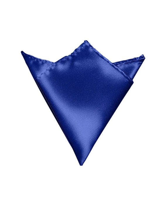 Keshop Royal Blue Men's Glossy Satin Bow Tie Set with Handkerchief & Cufflinks 108
