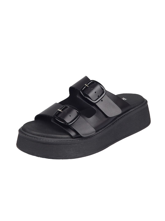 Ragazza Piele Sandale dama Pantofi cu platformă în Negru Culoare