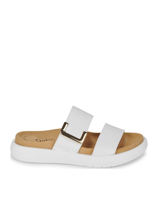Sandale Casual Damă Din Piele Albă