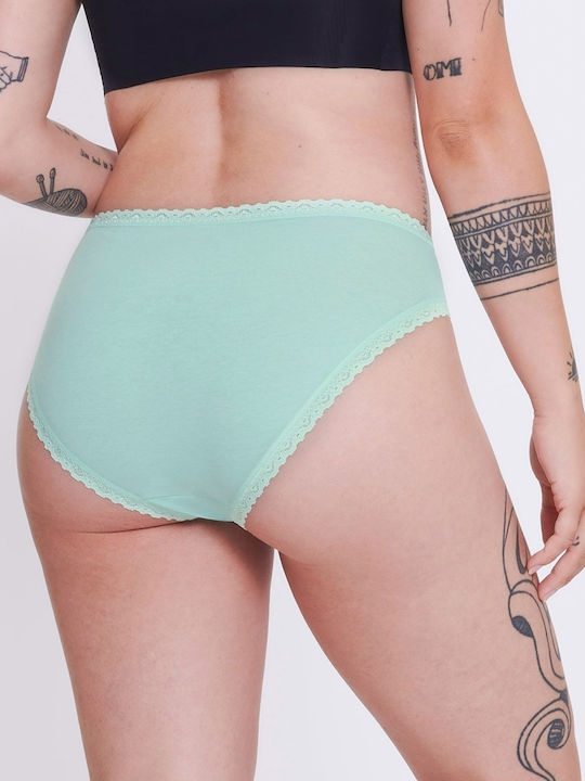 24/7 Weekend H Βαμβακερά Women's Slip 3Pack with Lace Somone/veraman/ombre