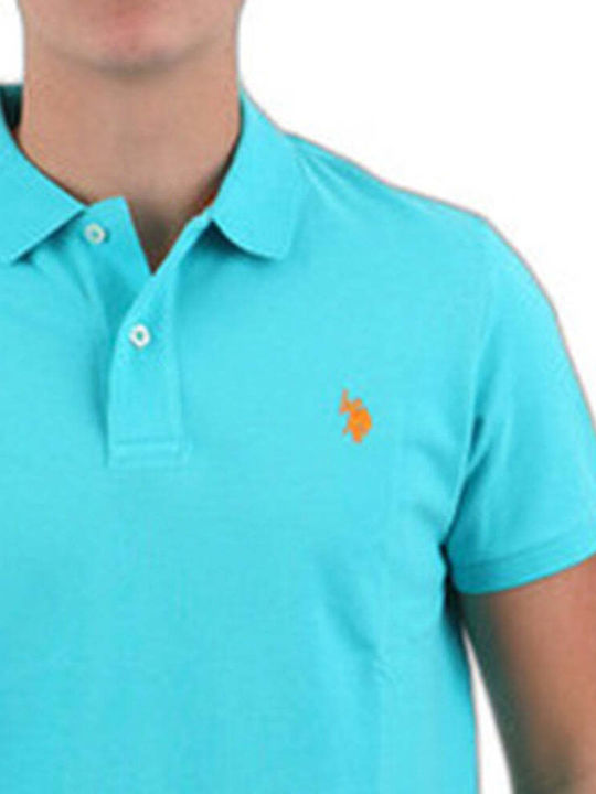 U.S. Polo Assn. Herren Kurzarmshirt Polo Blau