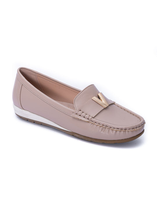 Voi & Noi - Damen Mokassin, Beige, 412-876-008