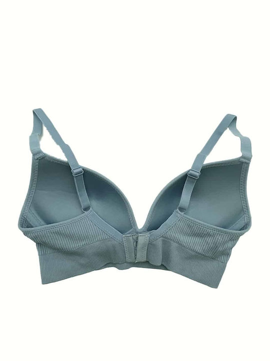 Women's Sports Bra with Light Padding Light Blue