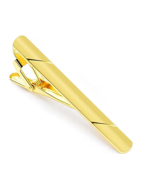 Legend Accessories Clip Γραβάτας από Ασήμι σε Χρυσό χρώμα