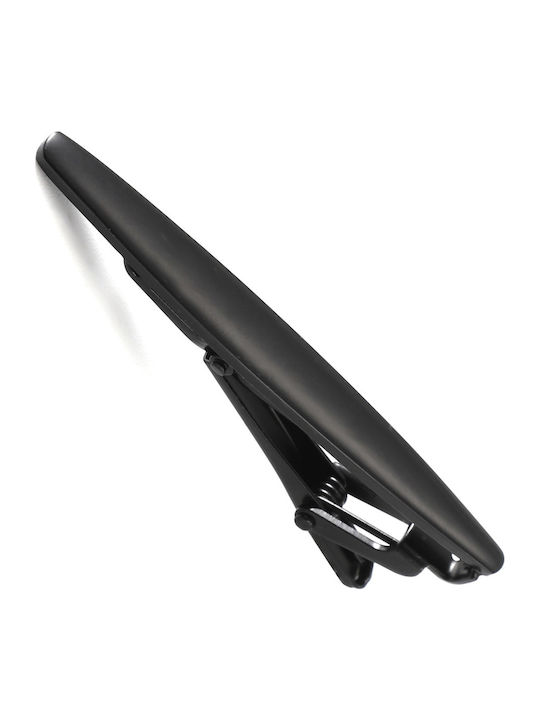 Legend Accessories Silver Tie Clip Black