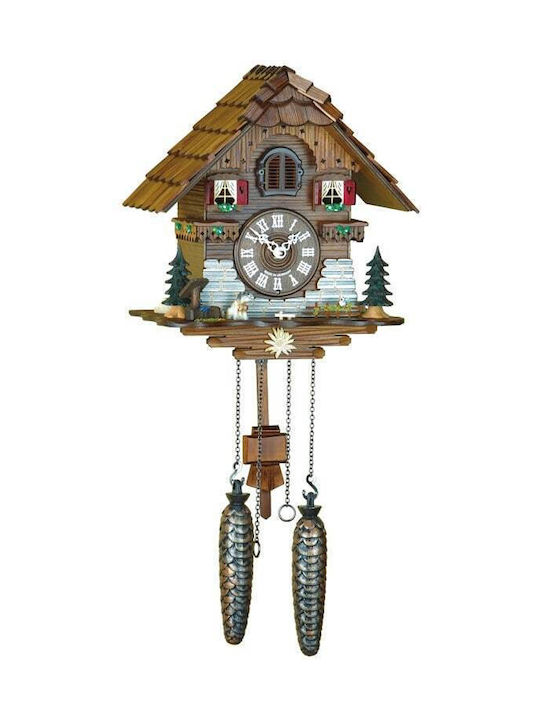 Cuckoo Clock With Handmade Traditional Alpine House Performance & Music