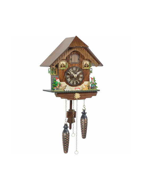 Cuckoo Clock - Handmade performance of a traditional Alpine house with dwarfs and music.