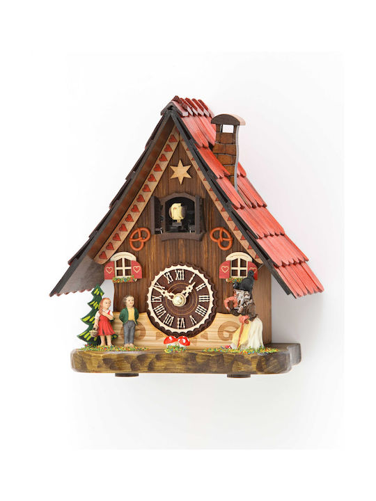 Cuckoo Clock With Handmade Hansel and Gretel Show In Alpine House