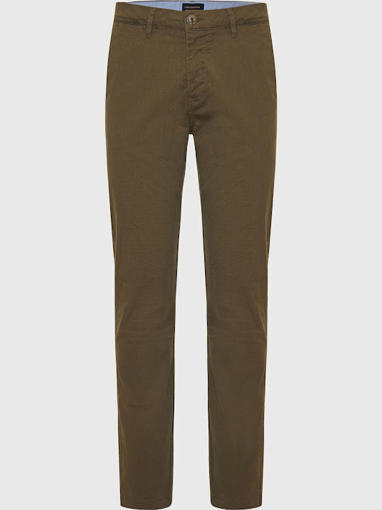 Trousers Chino Elastic in Regular Fit Khaki
