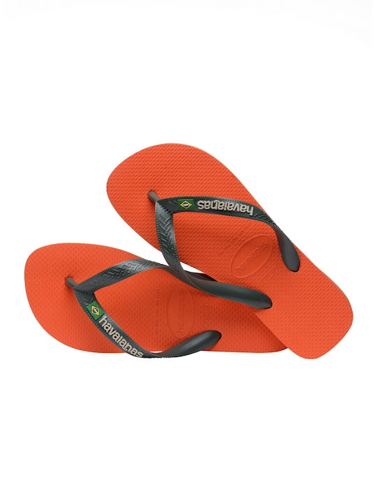 Slapi Bărbați Havaianas Brasil Logo Portocalii 4110850