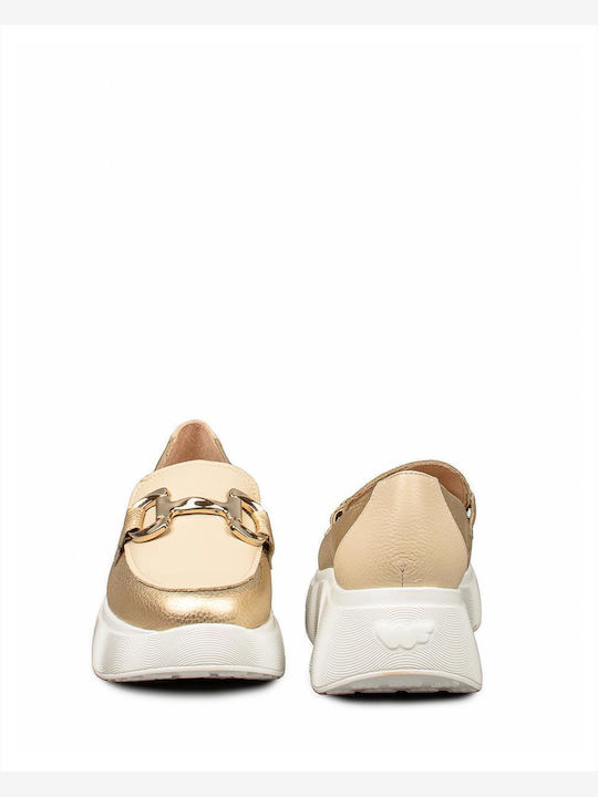 Leder Pumps Ecru
