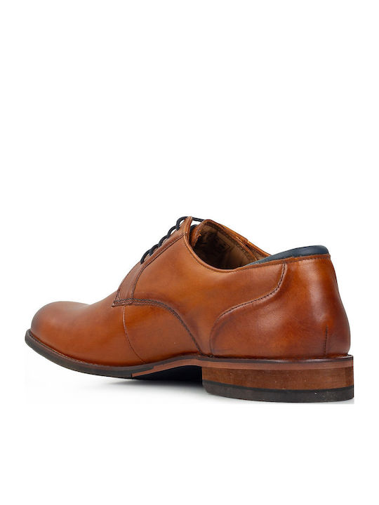CraftArlo Lace Handmade Men's Leather Dress Shoes Tabac Brown