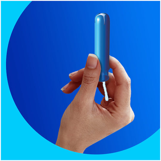 Tampoane Tampax Regular Compak Pearl cu Aplicator pentru Flux Normal 72 Bucăți [4 Pachete X 18 Bucăți]