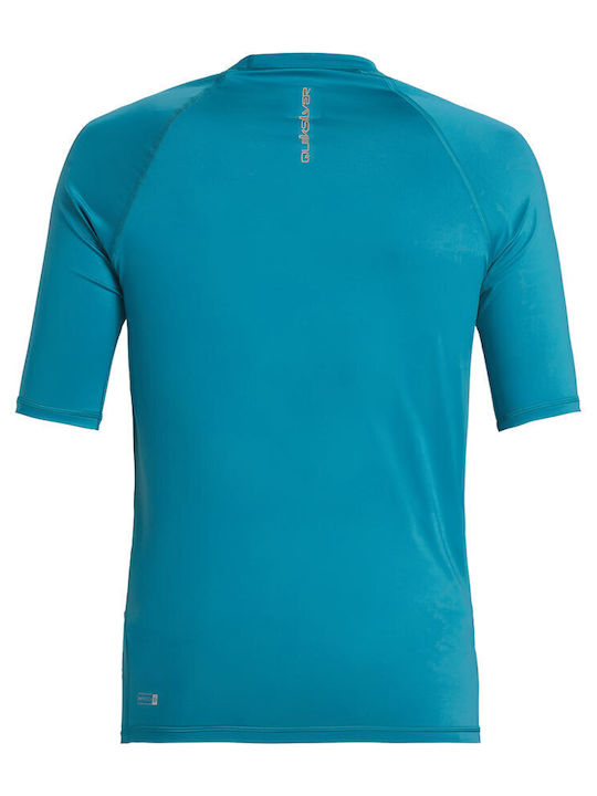 Quiksilver Ανδρική Κοντομάνικη Αντηλιακή Μπλούζα Μπλε