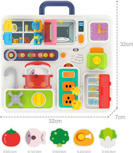 Huanger Βρεφικό Παιχνίδι Kitchen Training Board με Μουσική και Φως για 18+ Μηνών