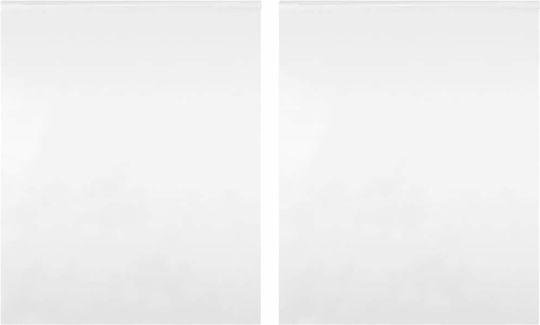 vidaXL Αυτοκόλλητο Βιτρίνας Γραφείου 90cm x 2m Μπεζ 155766 2τμχ