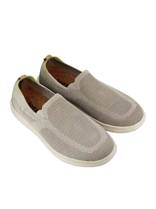Πάνινα Ανδρικά Slip-On Γκρι