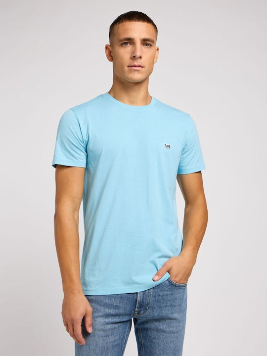 Lee Herren T-Shirt Kurzarm Preppy Blue