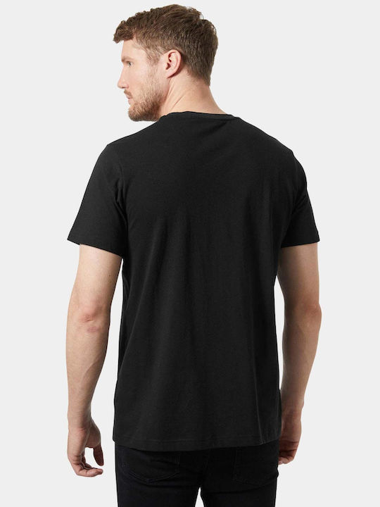 Helly Hansen T-shirt Bărbătesc cu Mânecă Scurtă Negru