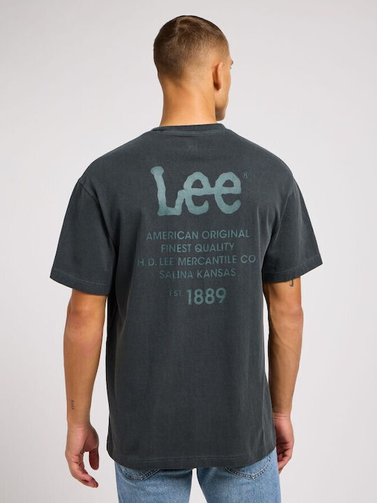 Lee Ανδρικό T-shirt Κοντομάνικο Γκρι