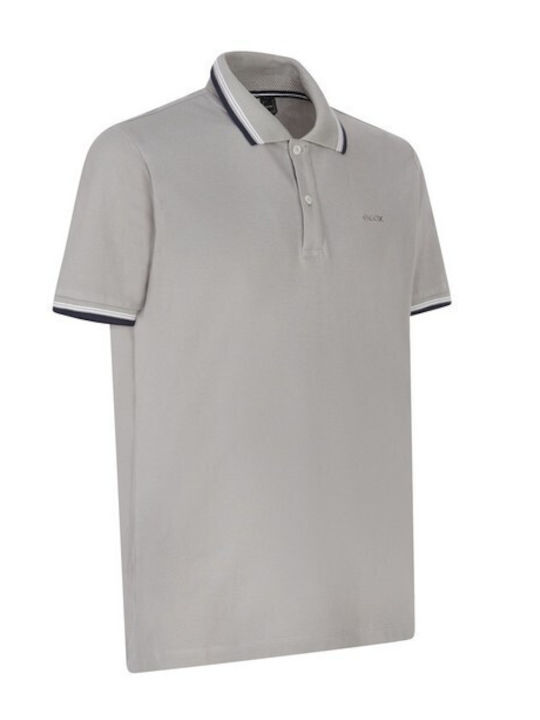 Geox Herren Kurzarmshirt Polo Sharkskin Grey