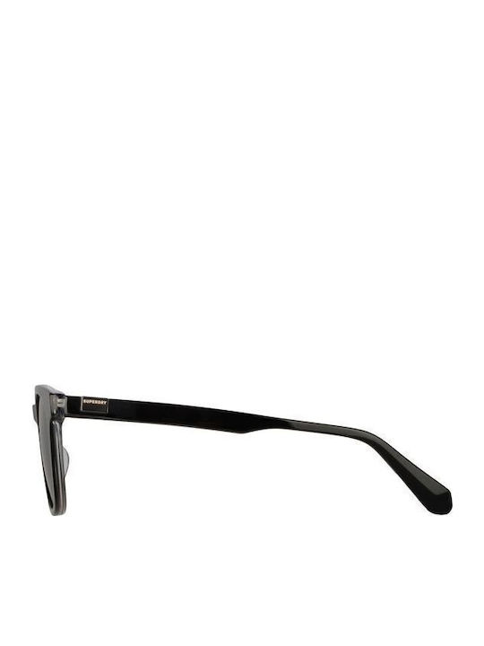 Superdry Unisex Sunglasses with Black Plastic Frame and Green Lens 21220