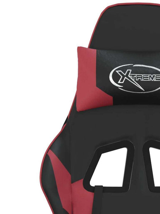 vidaXL 345452 Gaming Stuhl mit verstellbaren Armlehnen Black / Red